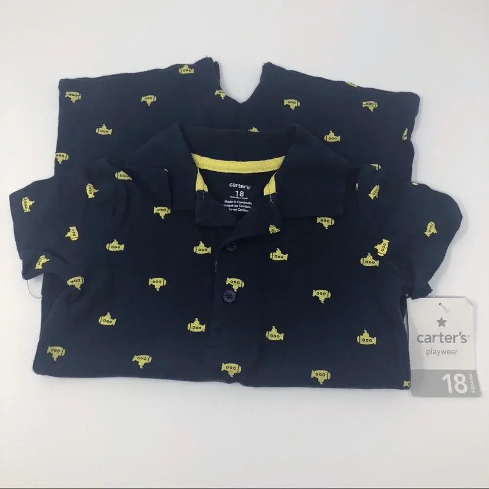 NWT Carter’s Boys 100% Cotton Romper 18 Months